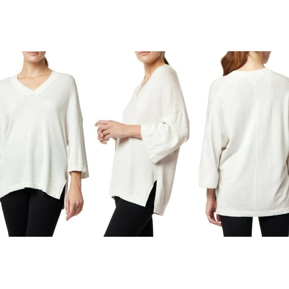 THE WHITE COMPANY Wool Blend V-Neck Tunic Sz M